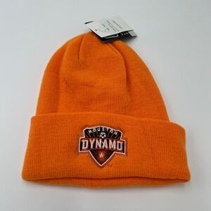 Houston Dynamo MLS Knit Beanie Hat‎ Orange One Size Fits All Acrylic